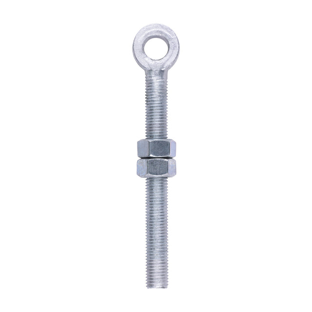 This is an image of Timco - Adjustable Gate Eye with Nuts - Hot Dipped Galvanised M19 x 200 (1 Each Unit) AGE19200GEA