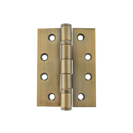 Quality image of Atlantic Ball Bearing Hinges Grade 13 Fire Rated 4" x 3" x 3mm - Antique Brass | Sku. ah1433ab | available from Trade Door Handles.