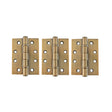 Quality image of Atlantic Ball Bearing Hinges Grade 13 Fire Rated 4" x 3" x 3mm set of 3 - Antique Brass | Sku. ah1433ab-3 | available from Trade Door Handles.