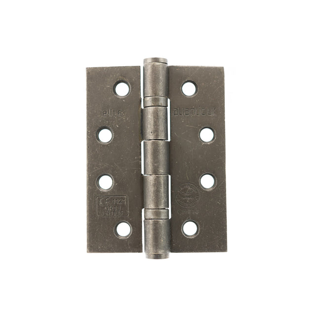 Quality image of Atlantic Ball Bearing Hinges Grade 13 Fire Rated 4" x 3" x 3mm - Distressed Silver | Sku. ah1433ds | available from Trade Door Handles.
