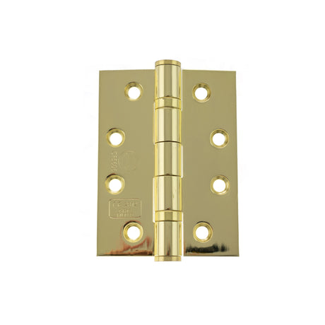Quality image of Atlantic Ball Bearing Hinges Grade 13 Fire Rated 4" x 3" x 3mm - Polished Brass | Sku. ah1433eb | available from Trade Door Handles.
