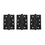 Quality image of Atlantic Ball Bearing Hinges Grade 13 Fire Rated 4" x 3" x 3mm set of 3 - Matt Black | Sku. ah1433mb-3 | available from Trade Door Handles.