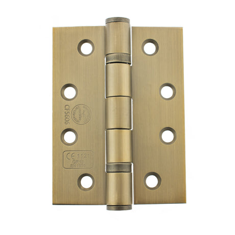 Quality image of Atlantic Ball Bearing Hinges Grade 13 Fire Rated 4" x 3" x 3mm - Satin Brass | Sku. ah1433sb | available from Trade Door Handles.