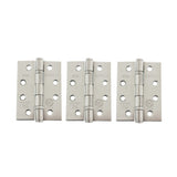 Quality image of Atlantic Ball Bearing Hinges Grade 13 Fire Rated 4" X 3" X 3mm set of 3 - Satin Stainless Steel | Sku. ah1433sss-3 | available from Trade Door Handles.