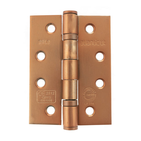 Quality image of Atlantic Ball Bearing Hinges Grade 13 Fire Rated 4" x 3" x 3mm - Urban Satin Copper | Sku. ah1433usc | available from Trade Door Handles.
