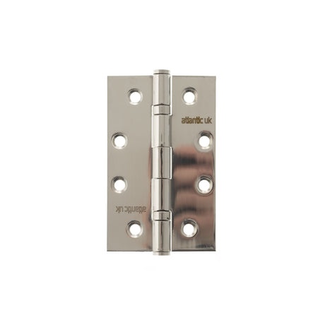 Quality image of Atlantic Slim Knuckle Ball Bearing Hinges 4" x 2.5" x 2.5mm - Polished Stainless steel | Sku. ah42525pss | available from Trade Door Handles.