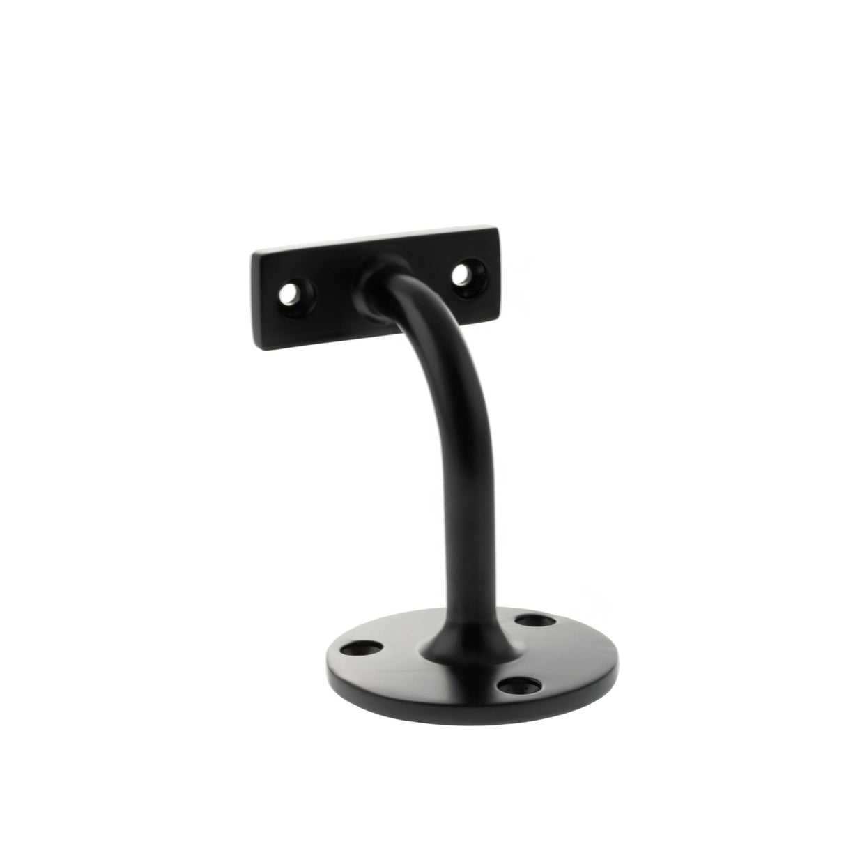 Quality image of Atlantic Heavy-duty Handrail Bracket 80mm Projection - Matt Black | Sku. ahb80mb | available from Trade Door Handles.