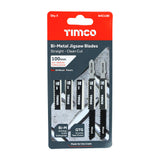 This is an image of Timco - Jigsaw Blades - Wood Cutting - Bi-Metal Blades - T101BF T101BF (5 Pieces Pack) AHC12BI
