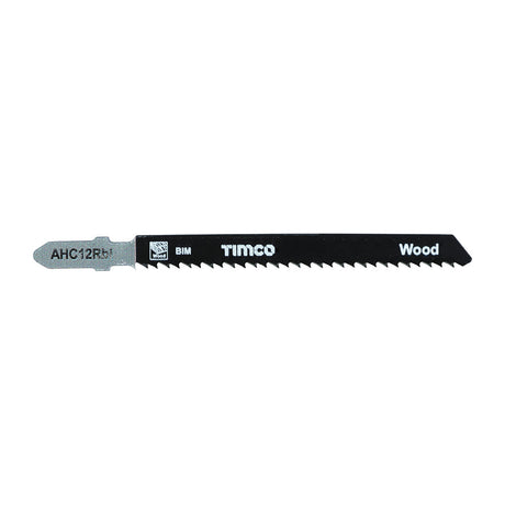 This is an image of Timco - Jigsaw Blades - Wood Cutting - Bi-Metal Blades - T101BRF T101BRF (5 Pieces Pack) AHC12RBI