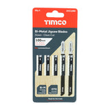 This is an image of Timco - Jigsaw Blades - Wood Cutting - Bi-Metal Blades - T101BRF T101BRF (5 Pieces Pack) AHC12RBI