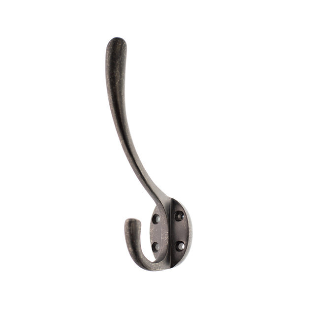 Quality image of Atlantic Traditional Hat & Coat Hook - Distressed Silver | Sku. ahchds | available from Trade Door Handles.