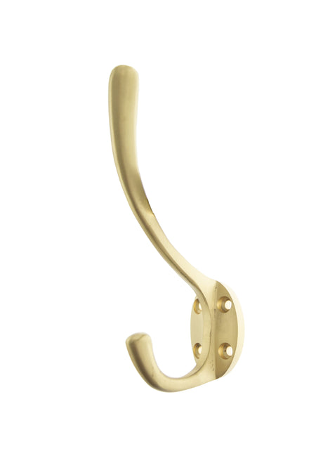 Quality image of Atlantic Traditional Hat & Coat Hook - Satin Brass | Sku. ahchsb | available from Trade Door Handles.