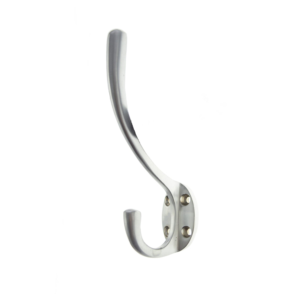 Quality image of Atlantic Traditional Hat & Coat Hook - Satin Chrome | Sku. ahchsc | available from Trade Door Handles.