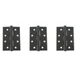 Quality image of Atlantic Ball Bearing Hinges Grade 11 Fire Rated 4" x 3" x 2.5mm set of 3 - Matt Black | Sku. ahg111433mb-3 | available from Trade Door Handles.