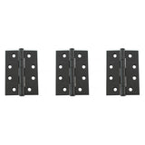 Quality image of Atlantic Ball Bearing Hinges Grade 11 Fire Rated 4" x 3" x 2.5mm set of 3 - Matt Black | Sku. ahg111433mb-3 | available from Trade Door Handles.