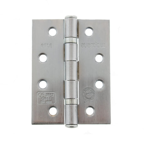Quality image of Atlantic Ball Bearing Hinges Grade 11 Fire Rated 4" x 3" x 2.5mm - Satin Chrome | Sku. ahg111433sc | available from Trade Door Handles.