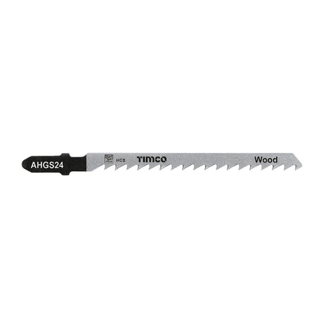 This is an image of Timco - Jigsaw Blades - Wood Cutting - HCS Blades - T244D T244D (5 Pieces Pack) AHGS24