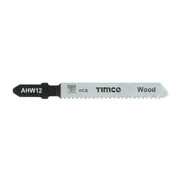 This is an image of Timco - Jigsaw Blades - Wood Cutting - HCS Blades - T119B T119B (5 Pieces Pack) AHW12