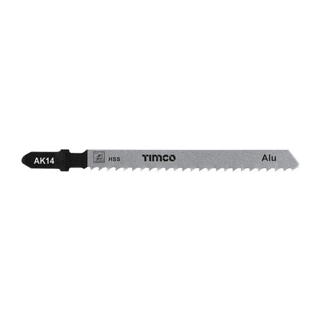 This is an image of Timco - Jigsaw Blades - Metal Cutting - HSS Blades - T127D T127D (5 Pieces Pack) AK14