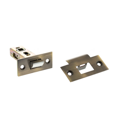 Quality image of Atlantic Bolt Through Tubular Latch 2.5" - Antique Brass | Sku. al25ab | available from Trade Door Handles.