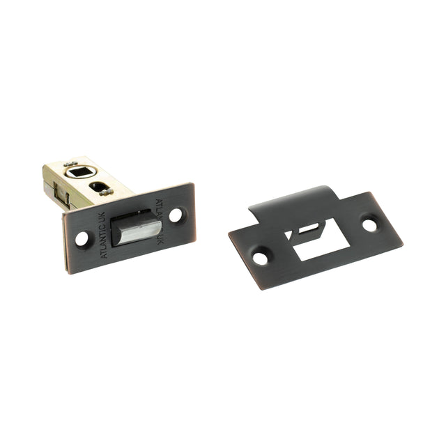 Quality image of Atlantic Bolt Through Tubular Latch 2.5" - Antique Copper | Sku. al25ac | available from Trade Door Handles.