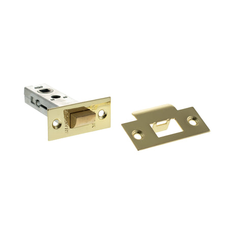 Quality image of Atlantic Heavy Duty Bolt Through Tubular Latch 3" - Polished Brass | Sku. al3bp | available from Trade Door Handles.