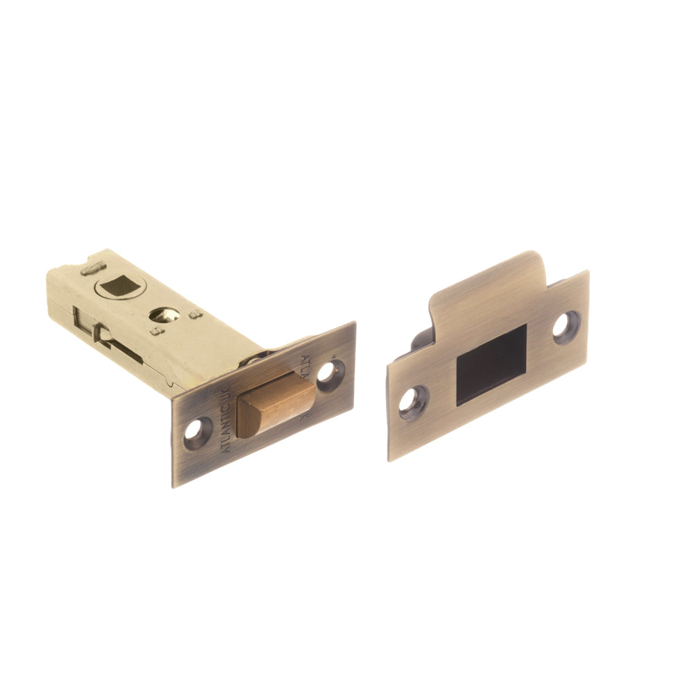 Quality image of Atlantic Heavy Duty Bolt Through Tubular Latch 3" - Matt Antique Brass | Sku. al3mab | available from Trade Door Handles.