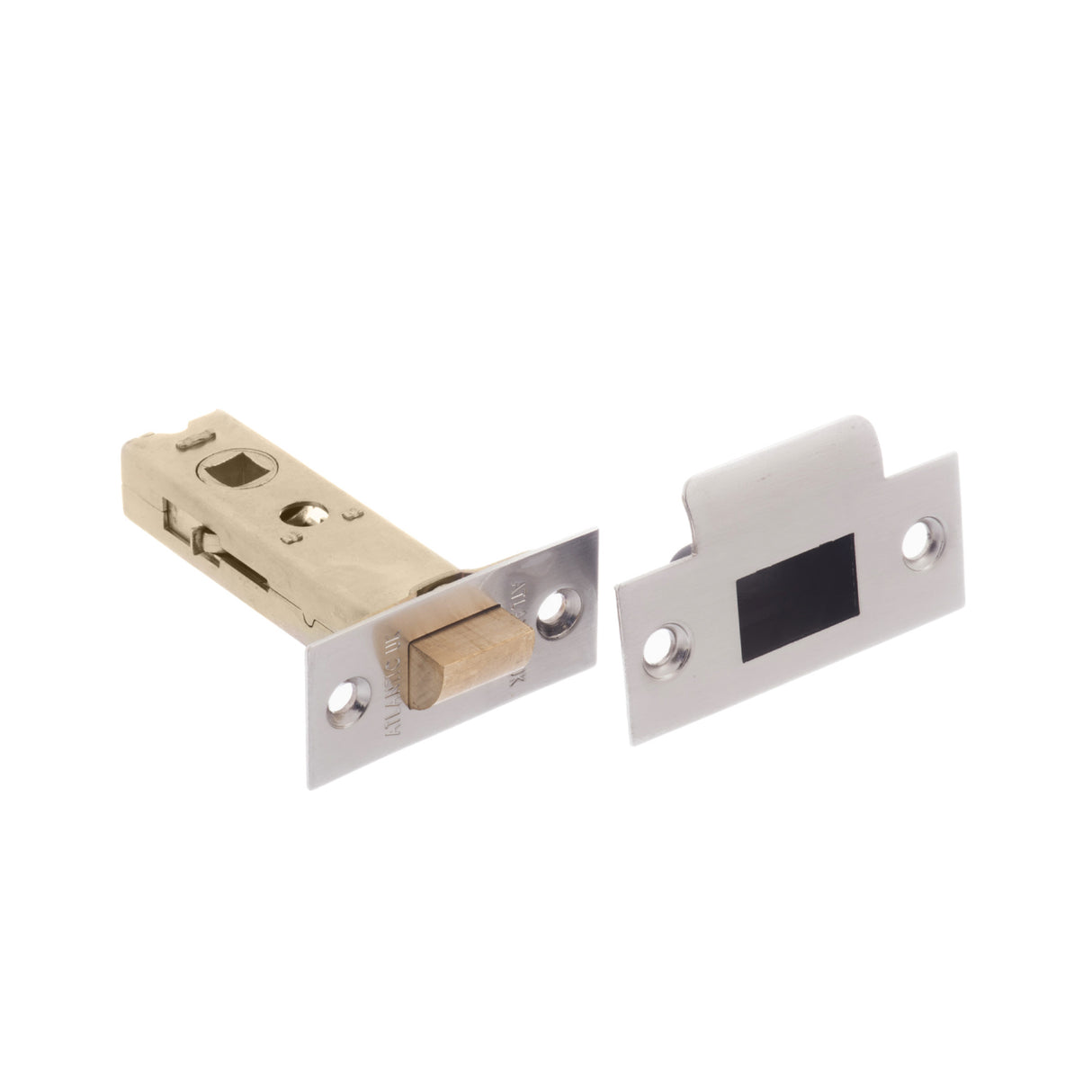 Quality image of Atlantic Heavy Duty Bolt Through Tubular Latch 3" - Satin Nickel | Sku. al3sn | available from Trade Door Handles.