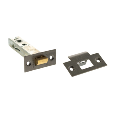 Quality image of Atlantic Heavy Duty Bolt Through Tubular Latch 4" - Distressed Silver | Sku. al4ds | available from Trade Door Handles.