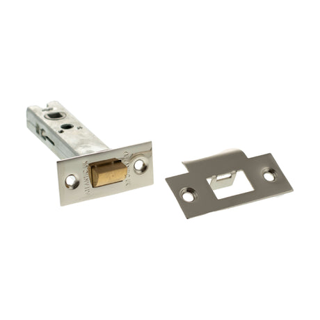 Quality image of Atlantic Heavy Duty Bolt Through Tubular Latch 4" - Polished Nickel | Sku. al4pn | available from Trade Door Handles.