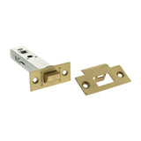 Quality image of Atlantic Heavy Duty Bolt Through Tubular Latch 4" - Satin Brass | Sku. al4sb | available from Trade Door Handles.