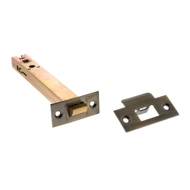 Quality image of Atlantic Heavy Duty Bolt Through Tubular Latch 6" - Antique Brass | Sku. al6ab | available from Trade Door Handles.