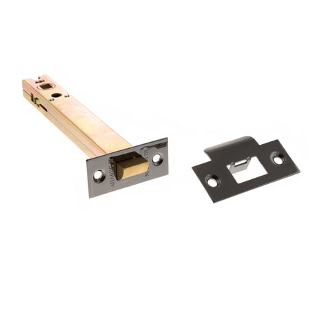 Quality image of Atlantic Heavy Duty Bolt Through Tubular Latch 6" - Black Nickel | Sku. al6bn | available from Trade Door Handles.