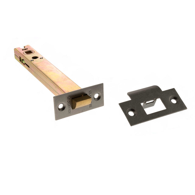 Quality image of Atlantic Heavy Duty Bolt Through Tubular Latch 6" - Distressed Silver | Sku. al6ds | available from Trade Door Handles.