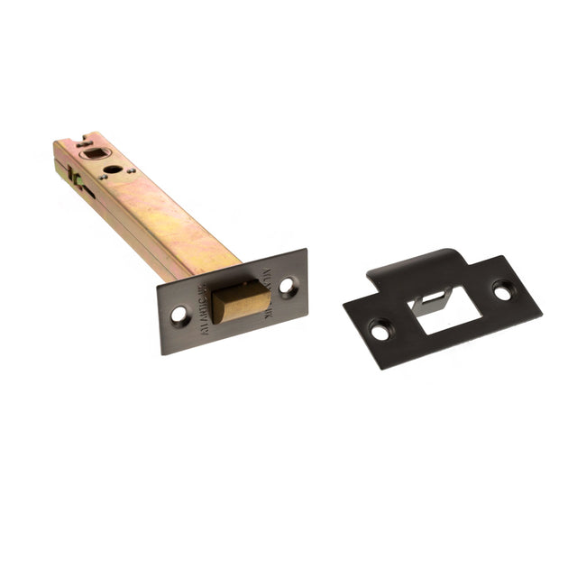 Quality image of Atlantic Heavy Duty Bolt Through Tubular Latch 6" - Matt Gun Metal | Sku. al6mbn | available from Trade Door Handles.