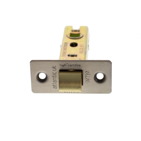Quality image of Atlantic Fire-Rated CE Marked Bolt Through Tubular Latch 3" - Matt Gun Metal | Sku. alce3mbn | available from Trade Door Handles.