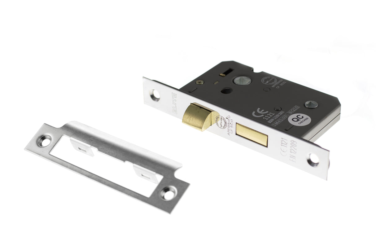 Quality image of Atlantic Bathroom Lock [CE] 2.5" - Polished Chrome | Sku. alkbath25pc | available from Trade Door Handles.