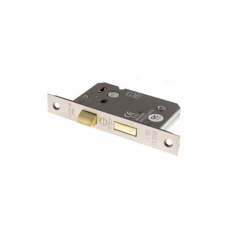 Quality image of Atlantic Bathroom Lock [CE] 3" - Matt Gun Metal | Sku. alkbath3mbn | available from Trade Door Handles.