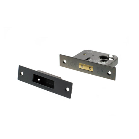 Quality image of Atlantic Euro Deadlock [CE] 3" - Black Nickel | Sku. alkdeade3bn | available from Trade Door Handles.