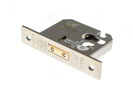 Quality image of Atlantic Euro Deadlock [CE] 3" - Matt Gun Metal | Sku. alkdeade3mbn | available from Trade Door Handles.