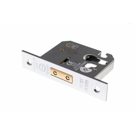 Quality image of Atlantic Euro Deadlock [CE] 3" - Polished Chrome | Sku. alkdeade3pc | available from Trade Door Handles.