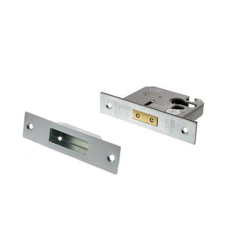 Quality image of Atlantic Euro Deadlock [CE] 3" - Satin Chrome | Sku. alkdeade3sc | available from Trade Door Handles.