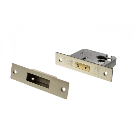 Quality image of Atlantic Euro Deadlock [CE] 3" - Satin Nickel | Sku. alkdeade3sn | available from Trade Door Handles.