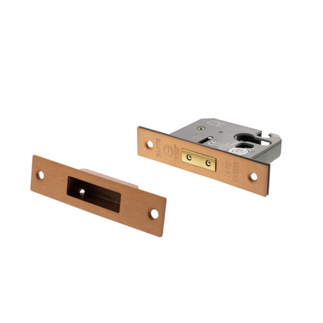 Quality image of Atlantic Euro Deadlock [CE] 3" - Urban Satin Copper | Sku. alkdeade3usc | available from Trade Door Handles.
