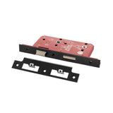 Quality image of Atlantic DIN Bathroom Lock Double Turn 60mm backset - Matt Black | Sku. alkdinb60mb | available from Trade Door Handles.