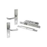 Quality image of Atlantic DIN Square Euro Profile Escape Sashlock Double Throw with RTD lever 60mm backset - Satin Stainless Steel | Sku. alkdinescs60sss | available from Trade Door Handles.