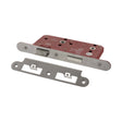 Quality image of Atlantic DIN Radius Bathroom Lock Double Turn 60mm backset - Satin Stainless Steel | Sku. alkdinrb60sss | available from Trade Door Handles.