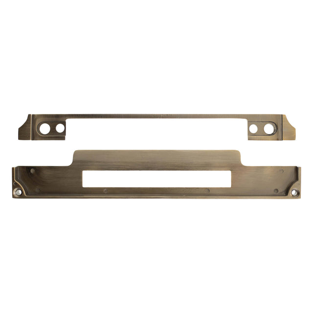 Quality image of Atlantic DIN Rebate Kit for Euro Profile, Bathroom Lock, Latch, Euro Deadlock - Antique Brass | Sku. alkdinrebab | available from Trade Door Handles.