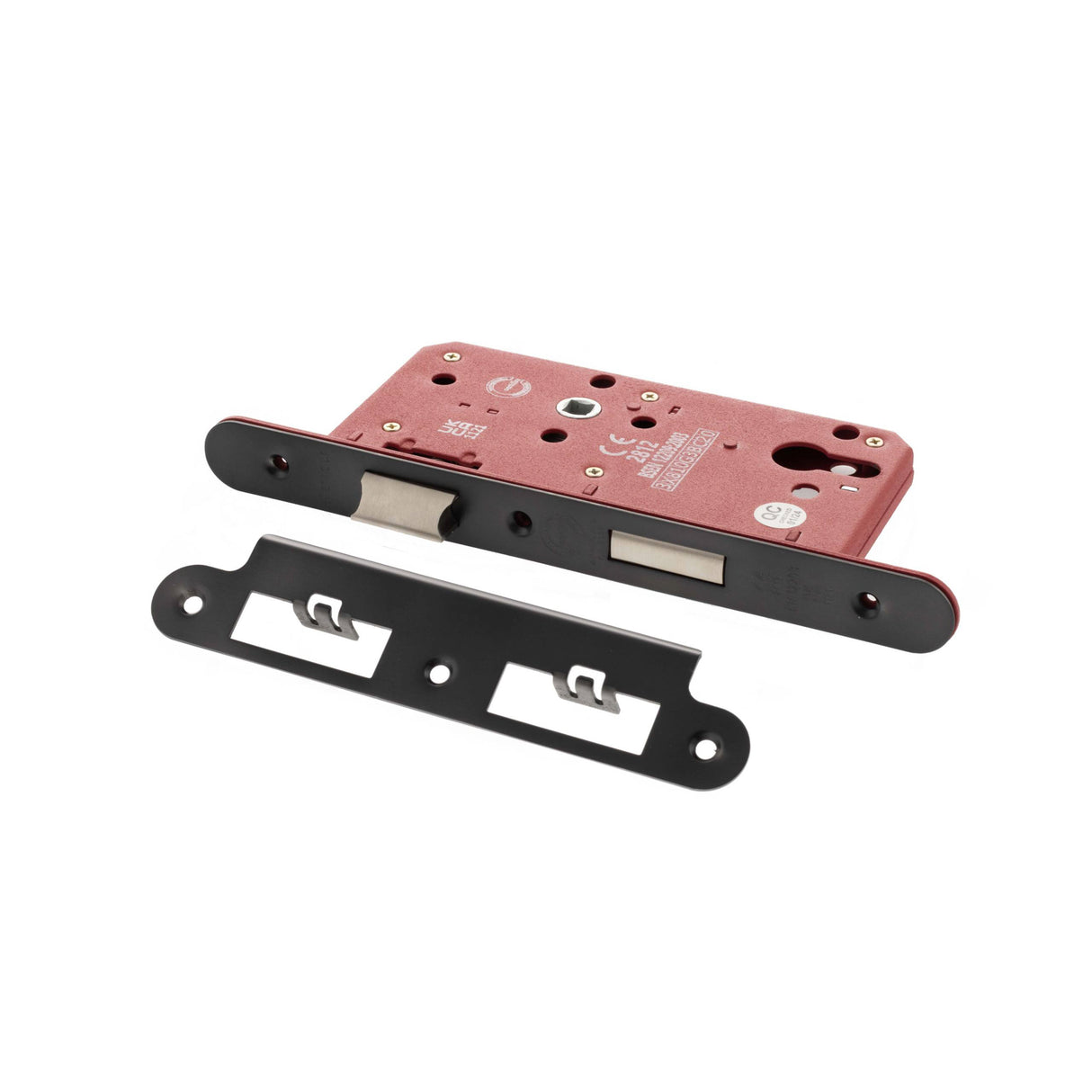 Quality image of Atlantic DIN Radius Euro Profile Sashlock Double Throw 60mm backset - Matt Gun Metal | Sku. alkdinres60mbn | available from Trade Door Handles.