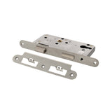 Quality image of Atlantic DIN Radius Euro Profile Sashlock Double Throw 60mm backset - Satin Stainless Steel | Sku. alkdinres60sss | available from Trade Door Handles.